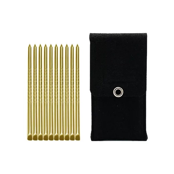 Set unealta pentru pinotherapy 'Piny PRO' Acus Med - 10 bucăți + husă