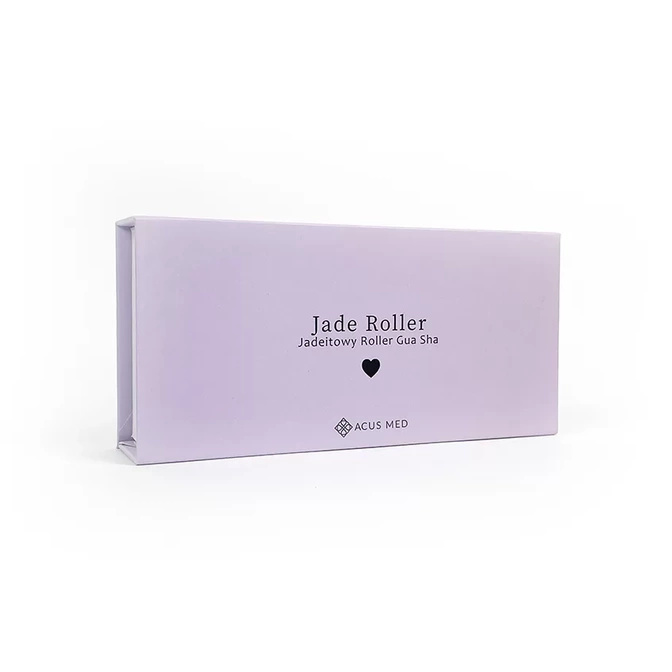 Gua Sha Jade Roller | Rolă de masaj facial Acus Med - roz