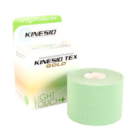 Kinesio Tex Gold Light Touch+ - plasturi de bandă tocită pentru bandă kinesiologică (5 cm x 5 m)