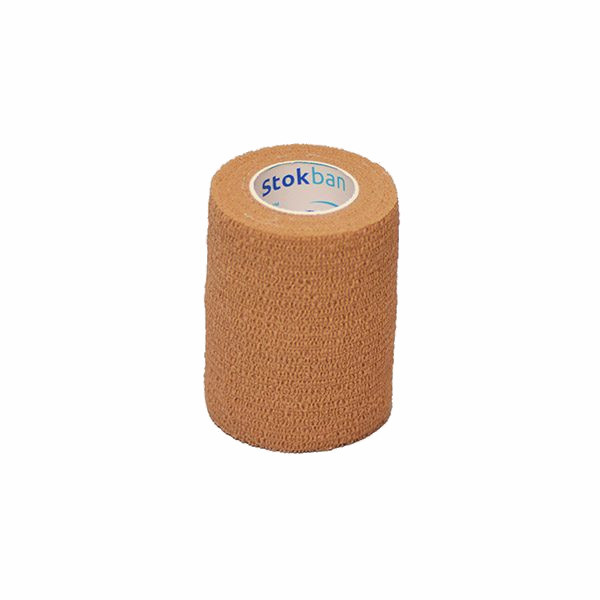 Bandaj elastic autoadeziv fără latex Stokban – diverse culori (7,5 cm x 4,5 m)