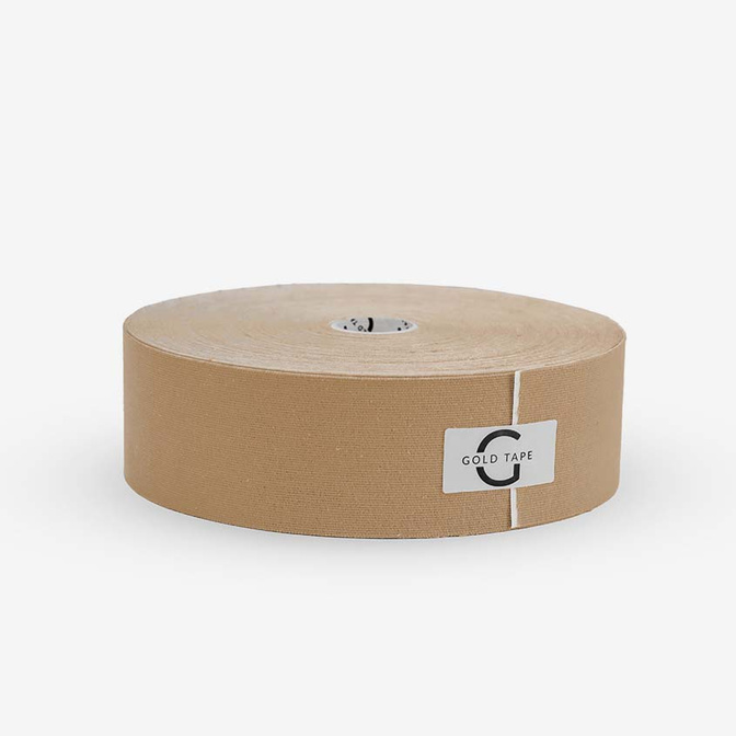 Gold Tape – benzi (teipuri) pentru kinesiology taping, rolă mare (5 cm × 31 m)