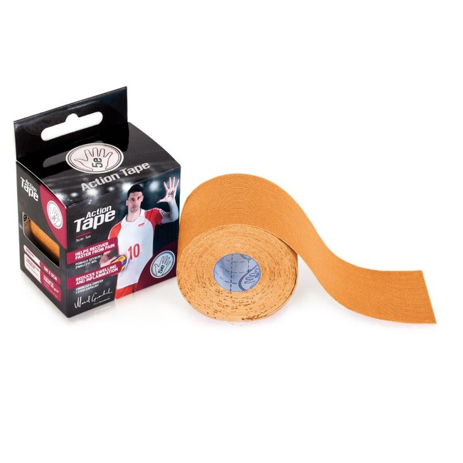 Bandă de acțiune plasturi kinesio taping - sintetic (5cm x 5m)