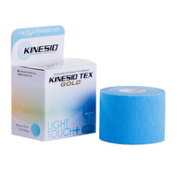 Kinesio Tex Gold Light Touch+ - plasturi de bandă tocită pentru bandă kinesiologică (5 cm x 5 m)