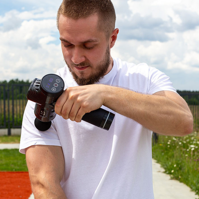 Masajer manual cu vibrații | Pistol de masaj Massage Gun ACTIVE Line Sport