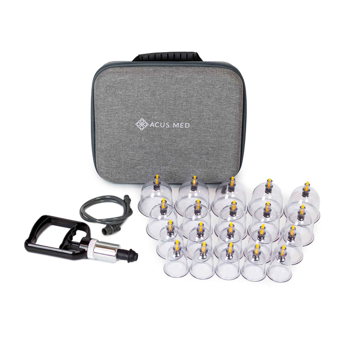 Ventuze din plastic Acus Med în valiză – set de 20 de bucăți