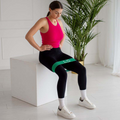 Set de 3 benzi de rezistență pentru exerciții – benzi textile Flex Band Line Sport