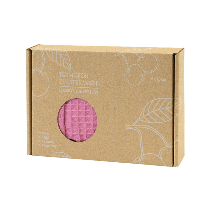 Termofor ecologic Acus Med cu sâmburi de vișine 16 x 13 cm