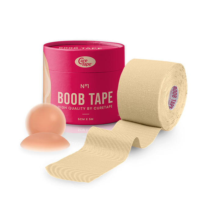 Boob Tape Cure Tape - banda de modelare a bustului | bej (5cm x 5m)