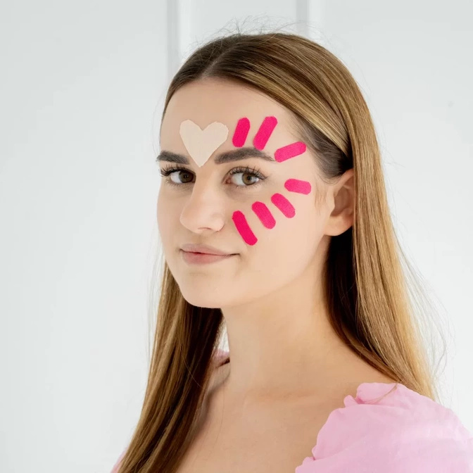 Rea Tape Face - bandă kinesiologica pentru aplicare faciala (1cm x 5m)