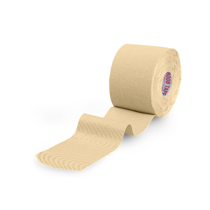 Boob Tape Cure Tape - bandă de modelare a bustului cu sfârcuri - bej (5cm x 5m)