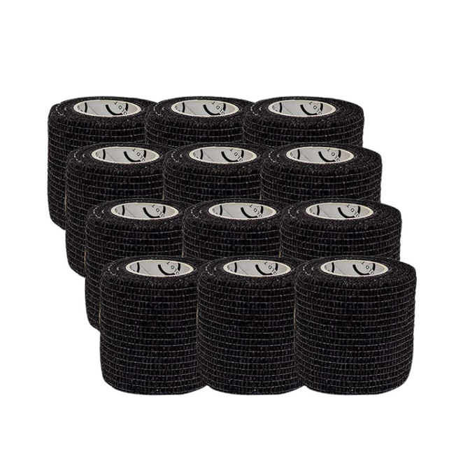 Set: 12 x Bandaj coeziv Gold Tape (5 cm x 4,5 m)