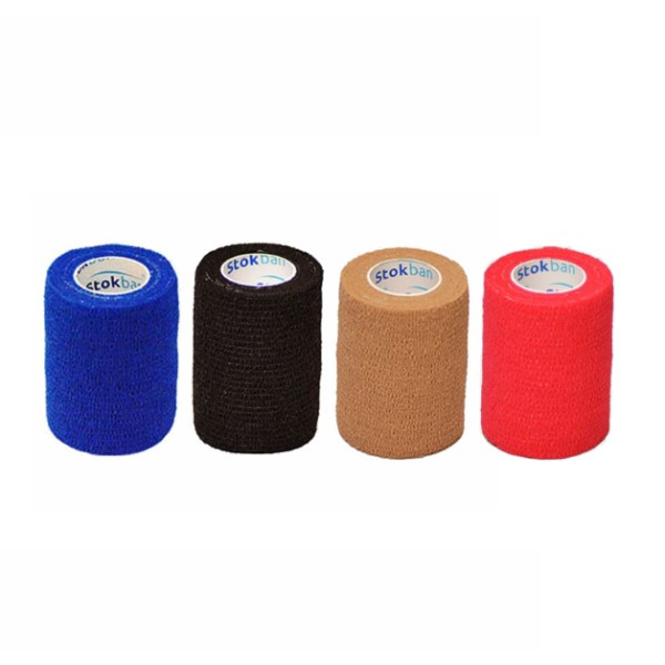 Bandaj elastic autoadeziv fără latex Stokban – diverse culori (7,5 cm x 4,5 m)