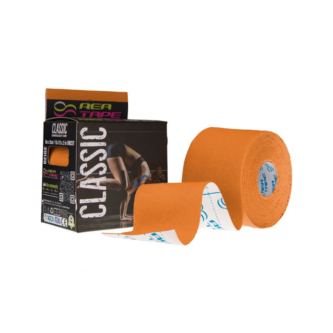 Rea Tape Classic - Plasturi cu bandă pentru taping kinesiologic (5cm x 5m)