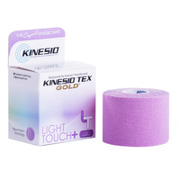 Kinesio Tex Gold Light Touch+ - plasturi de bandă tocită pentru bandă kinesiologică (5 cm x 5 m)