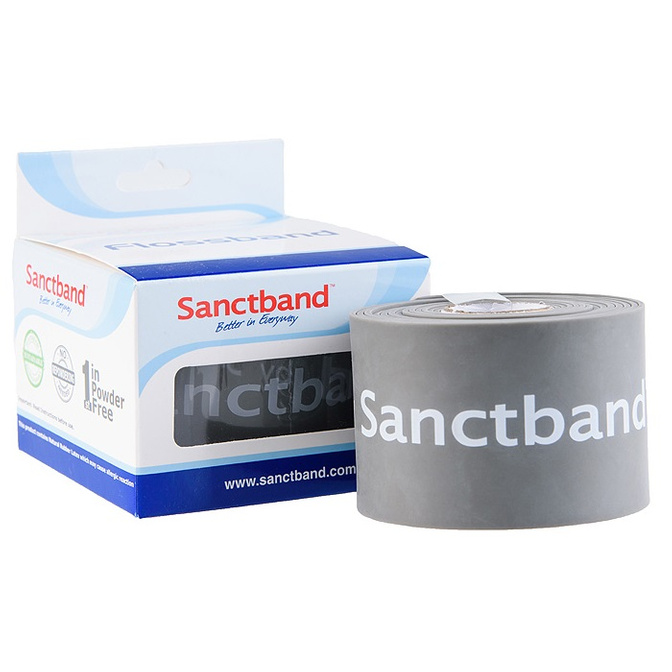 Banda flossing Floss Band Sanctband - gri – rezistenta mare 