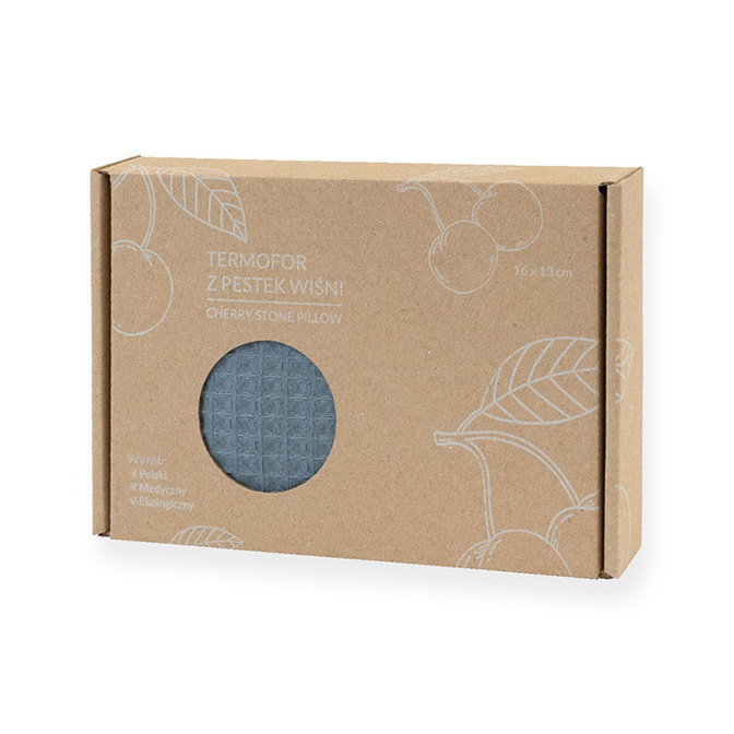 Termofor ecologic Acus Med cu sâmburi de vișine 16 x 13 cm