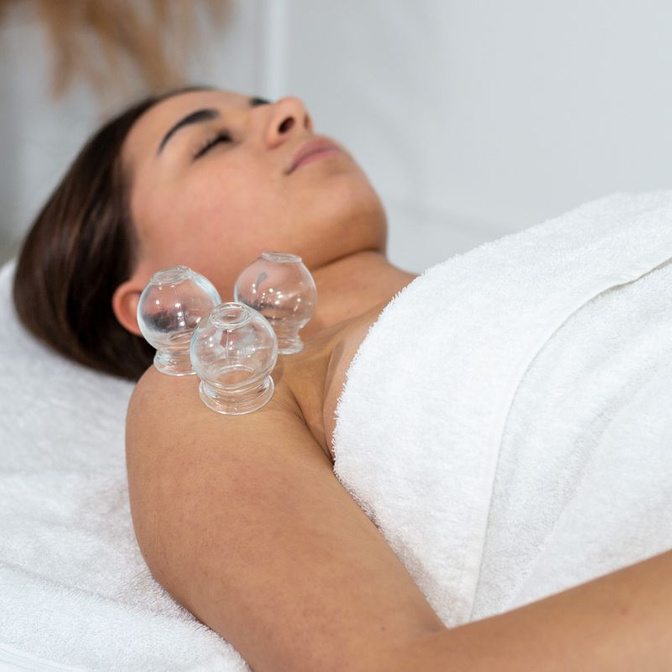 Set de ventuze din sticla pentru cupping cu foc Acus Med - 20 bucati