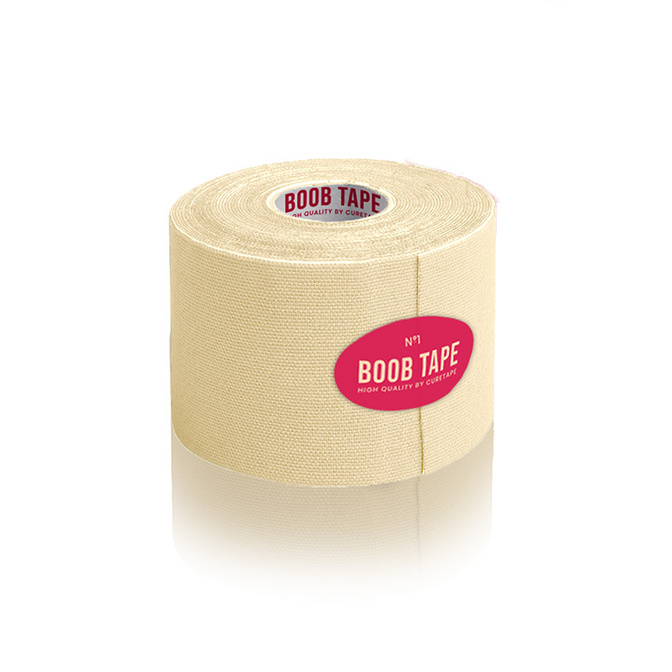 Boob Tape Cure Tape - bandă de modelare a bustului cu sfârcuri - bej (5cm x 5m)