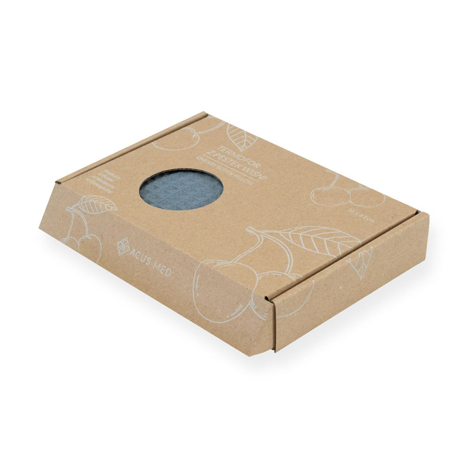 Termofor ecologic Acus Med cu sâmburi de vișine 16 x 13 cm