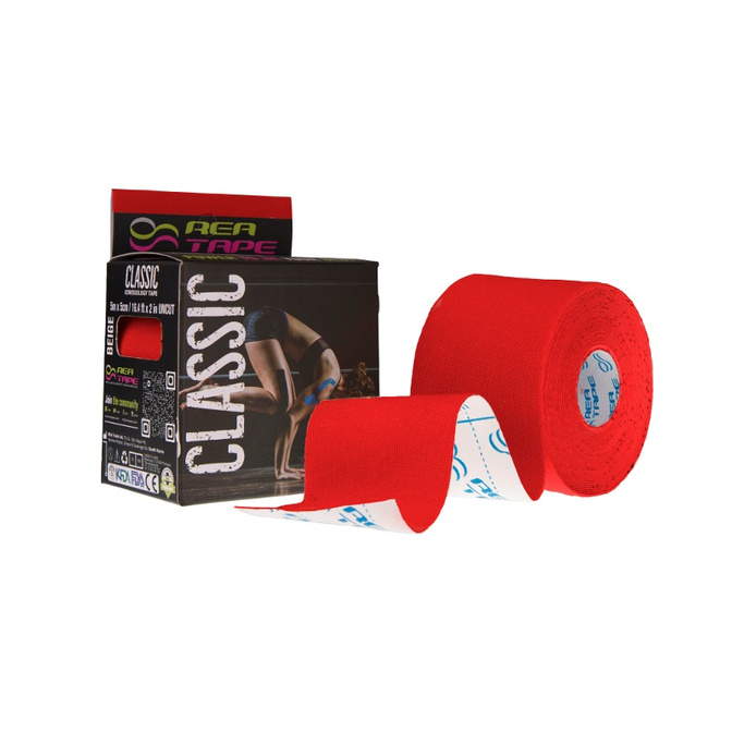 Rea Tape Classic - Plasturi cu bandă pentru taping kinesiologic (5cm x 5m)