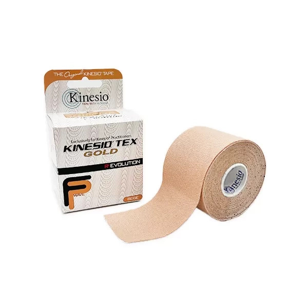 Kinesio Tex Gold FP - plasturi cu bandă tocită pentru bandă kinesiologică (5cm x 5m)