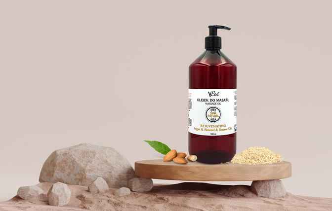Ulei de masaj natural vegan VCee 1000 ml