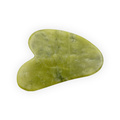 Piatra Gua Sha | Placa de masaj din jad Acus Med - inima - verde