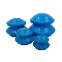 Ventuze din cauciuc pentru masaj corporal Acus Med - set de 4