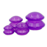 Ventuze din silicon pentru masaj corporal Acus Med - set de 4